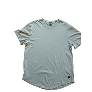 Only & Sons Mens XXL Olive Green Curved Hem Short Sleeve Crewneck T-Shirt